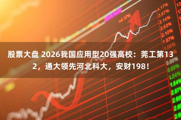 股票大盘 2026我国应用型20强高校：莞工第132，通大领先河北科大，安财198！